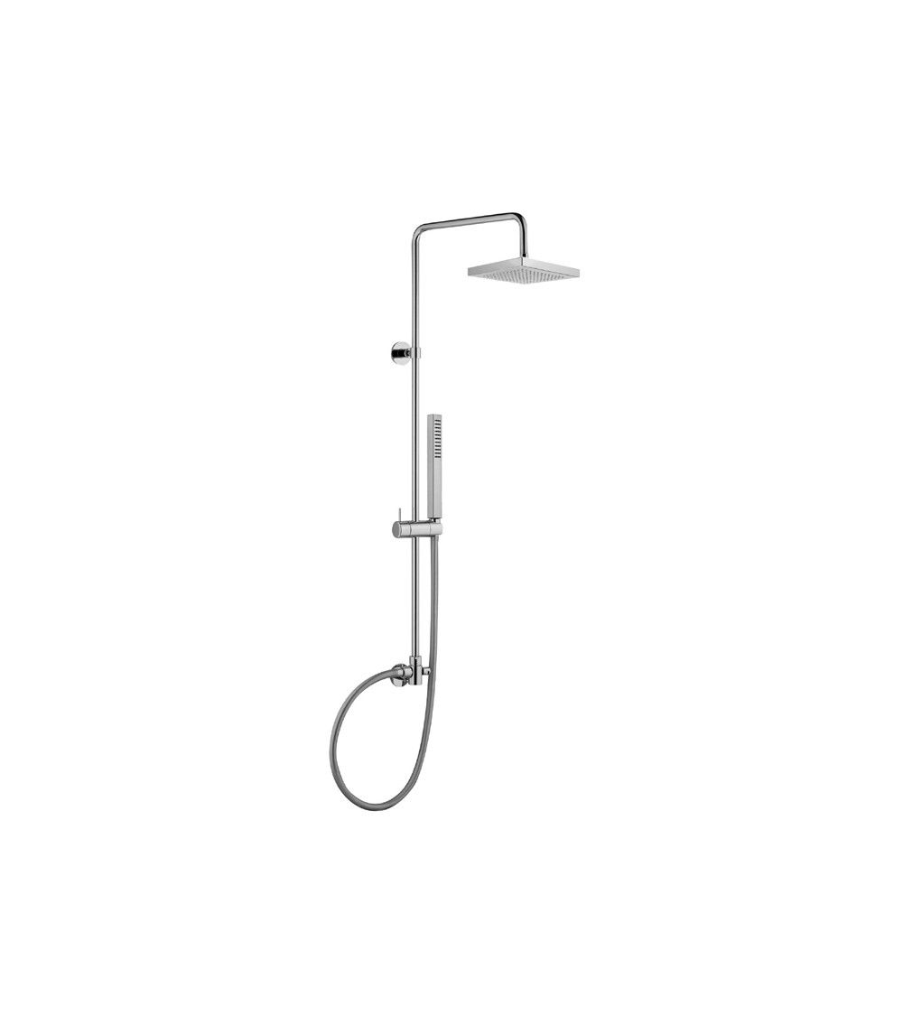 Colonne de douche Basic Aquaelite de tête 200 x 200 mm ABS chromé