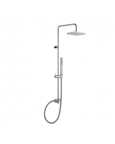 Colonne de douche Basic Aquaelite de tête 200 x 200 mm ABS chromé