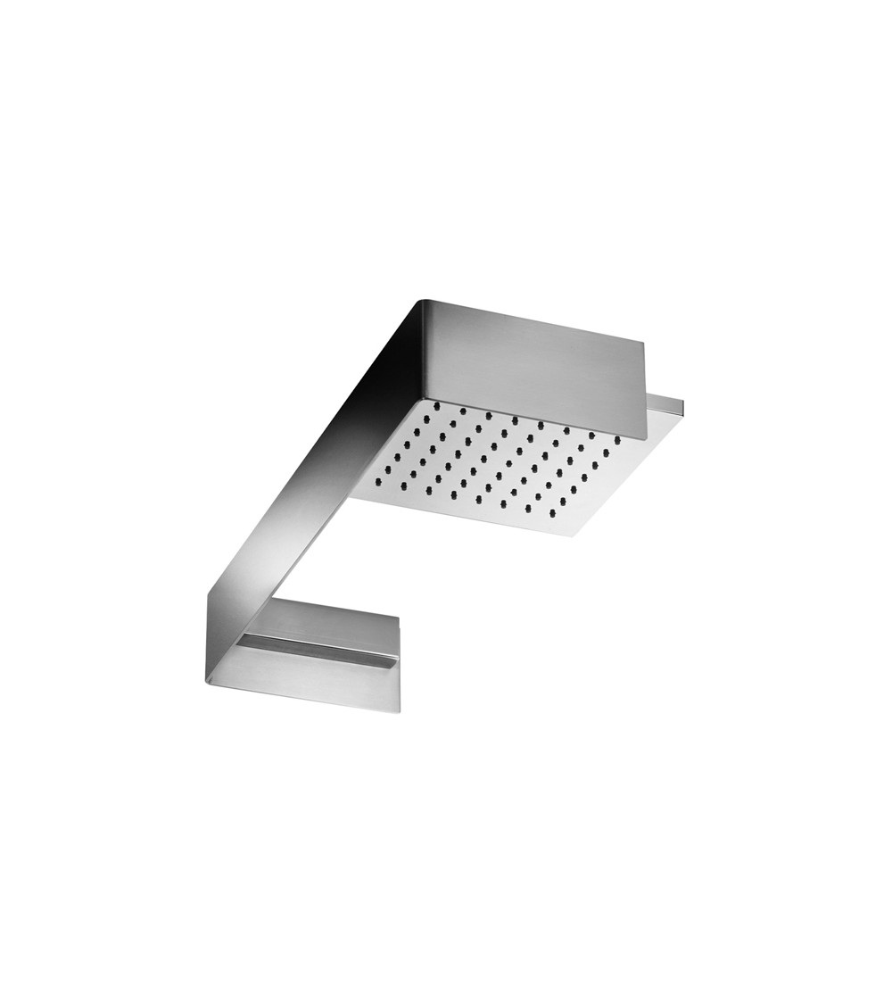 Bras de douche 500 x 200 mm - avec pomme de douche ABS 200 x 200 mm Club Aquaelite