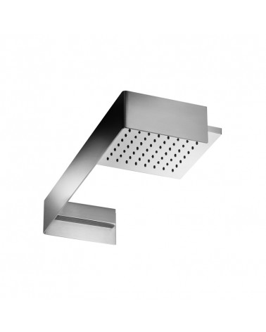 Bras de douche 500 x 200 mm - avec pomme de douche ABS 200 x 200 mm Club Aquaelite