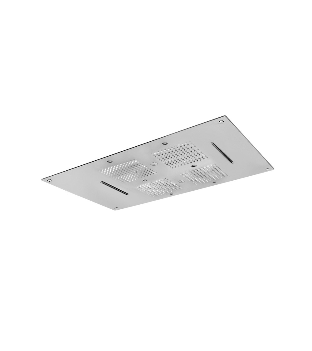 Plafond de douche à encastrer à faux plafond Rock Aquaelite 850 x 540 mm