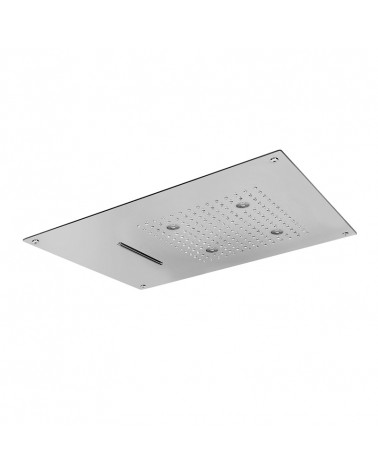 Plafond de douche à encastrer à faux plafond Rock Aquaelite 550 x 400 mm