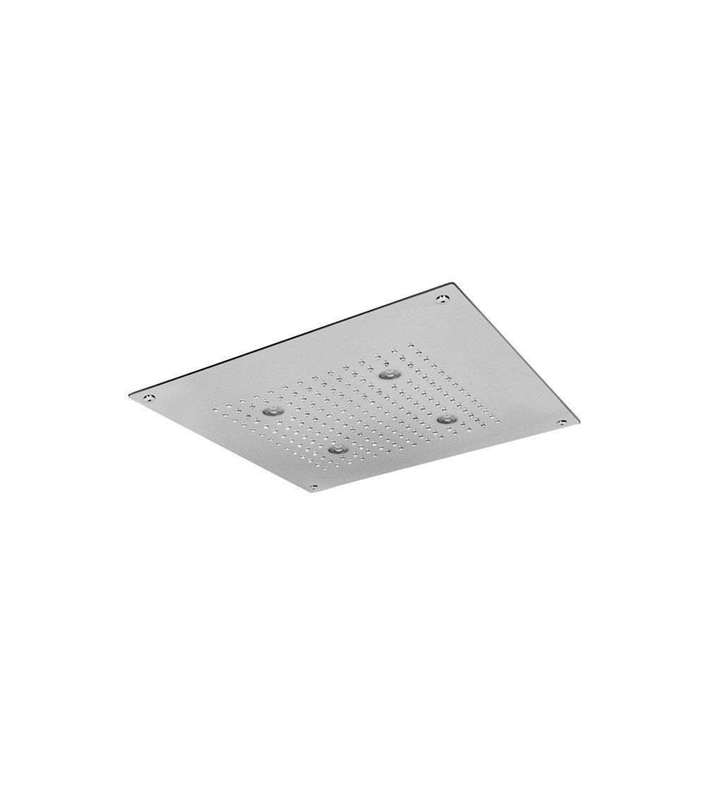 Plafond de douche à encastrer à faux plafond 2 jets Techno Aquaelite 400 x 400 mm