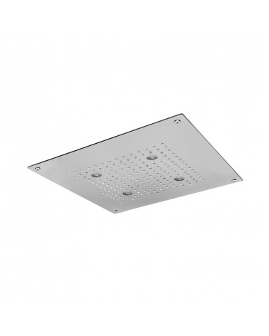 Plafond de douche à encastrer à faux plafond 2 jets Techno Aquaelite 400 x 400 mm