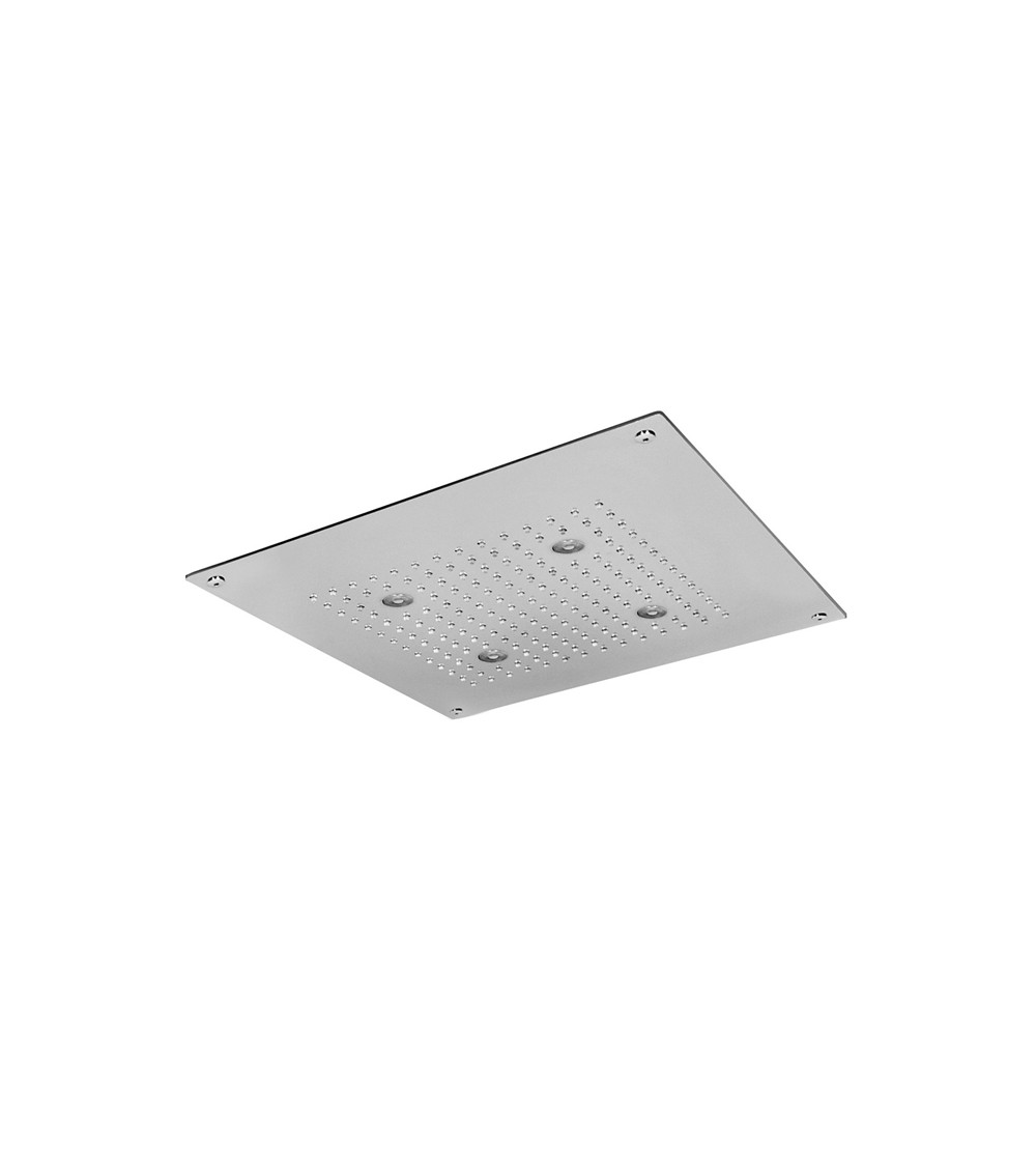 Plafond de douche à encastrer à faux plafond 2 jets Techno Aquaelite 400 x 400 mm