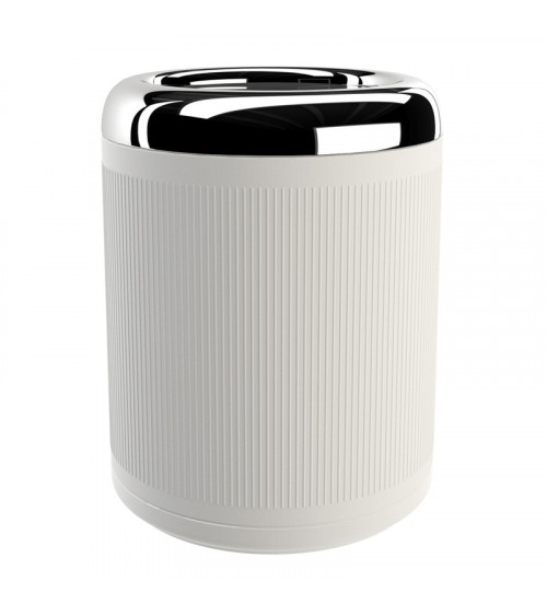 InterDesign Kent Corbeille à papier en plastique, petite poubelle ronde en  plastique pour salle de bain, chambre, dortoir, collège, bureau, 8,35 x 