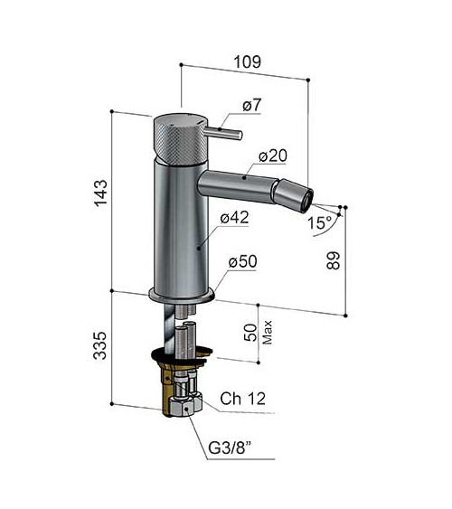 Mitigeur de bidet Cobber X Hotbath