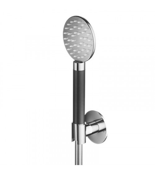 Kit de douche avec support douchette, flexible et douchette diamètre 9 cm Cobber Hotbath chromé